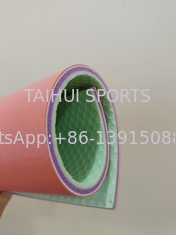 6mm بادی منتون Pvc فلور تایل سبز / آبی / زرد / قرمز / خاکستری تناسب اندام در فضای باز PVC کف داخلی