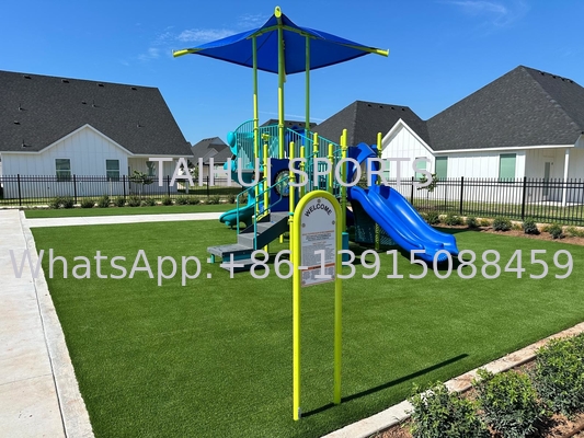 پودر بازيگاه رزين PE ShockPads پوشک پازل چمن مصنوعی لایه نرم 30mm 40mm 50mm مقاوم در برابر اشعه UV که ایمنی و شادی بیشتری را فراهم می کند