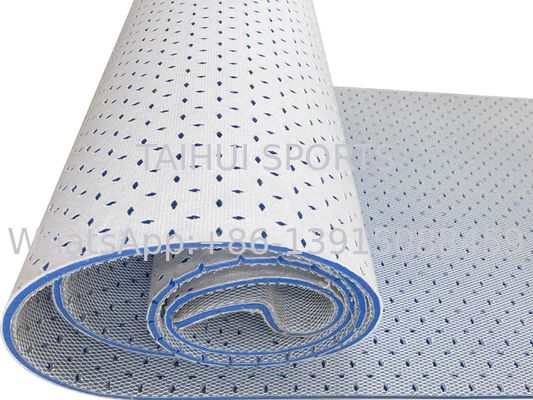 بالشتک ضربه‌گیر با عملکرد بالا با ضخامت 8 میلی‌متر، 10 میلی‌متر، 12 میلی‌متر و 15 میلی‌متر برای زمین‌های فوتبال، زمین‌های راگبی، زمین‌های هاکی