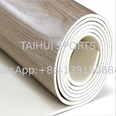 کف کف ورزشی مدرن سازگار با محیط زیست 3.5mm-8mm دوام دار دانه چوبی برای بسکتبال / والیبال / تنیس روی میز / بدمینتون / دادگاه پیکلبال