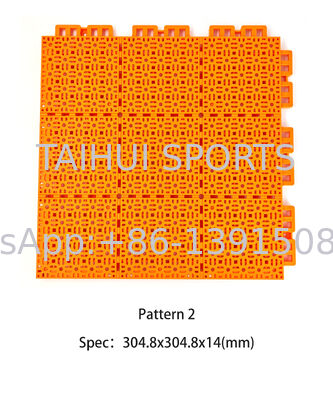 کفپوش ورزشی پلی‌پروپیلن بادوام و مقاوم در برابر آتش با کاشی‌های PP قفل‌شونده برای زمین‌های بسکتبال، تنیس و فوتبال
