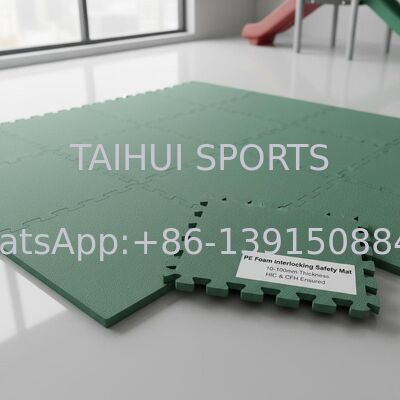 تشک ایمنی PE فوم با ضخامت 10-100mm و HIC & CFH تضمین شده برای پد شوک زمین بازی