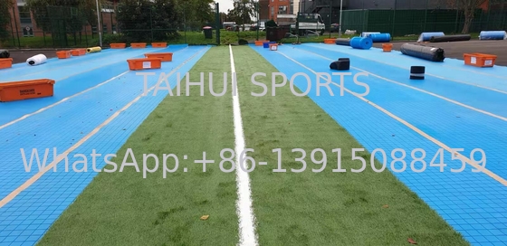 زیر پوشش علف مصنوعی جذب شوک 8mm-30mm مقاوم در برابر آب و هوا آسان نصب