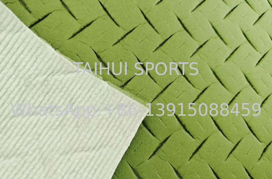FIFA Standard Underlay Shock Pad PE Material with Cutting Pattern with 8mm 10mm 12mm Thickness Fabric