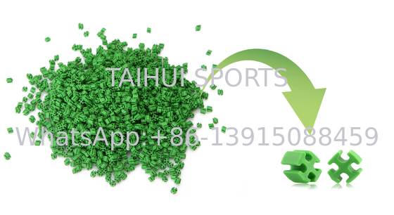 گرانول های لاستیکی بازیافتی زیر چمن مصنوعی مقاوم در برابر آب و هوا برای زمین فوتبال فوتبال