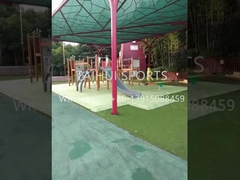 تعبیه کردن چمن مصنوعی تخلیه زیرپوش ضد لغزشی سقوط نرم برای فوتبال / فوتبال