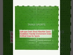 جذب شوک از نوع شکاف شده نصب سریع دوستانه محیط زیست در زیر چمن مصنوعی برای ورزش