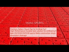 پودر شاک مدل برتر برای چمن مصنوعی عملکرد بالا بهترین راه حل پایدار برای چمن مصنوعی EN:15530 EN15330 فاضلاب جذب شوک ساخت زمین های ورزشی